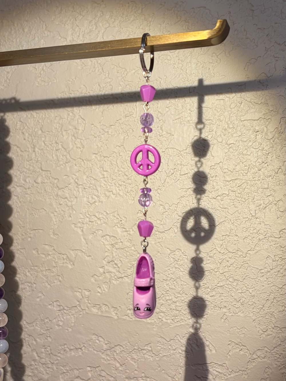 Shopkins Purple Heel Keychain/Bag Charm
